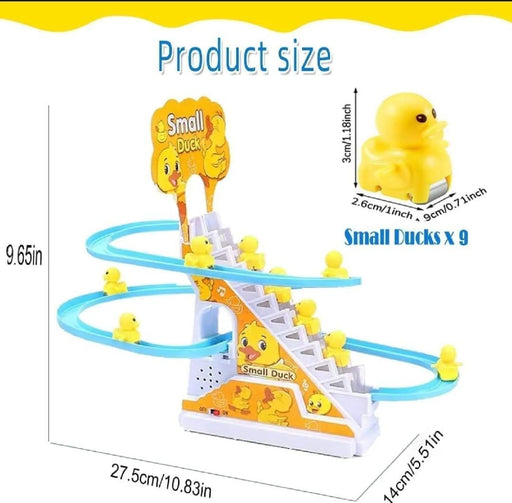 Electric Duck Sliding Track Toy Set with Music 