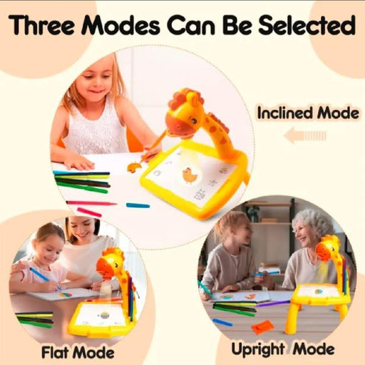 3-in-1 LED Projector Drawing Table Toy for Kids - Dripcart 