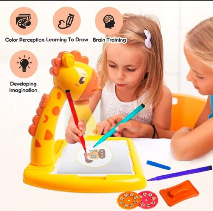 3-in-1 LED Projector Drawing Table Toy for Kids - Dripcart Online
