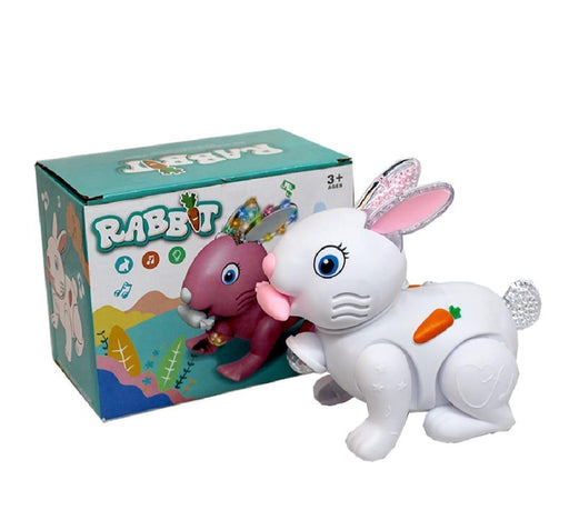 Electric Rabbit Toy for Kids with Light and Sound - Dripcart Online