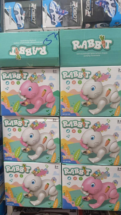 Electric Rabbit Toy for Kids with Light and Sound - Dripcart Online