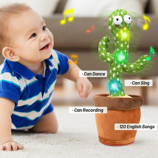 Dancing Cactus Plush Toy for Kids with 120 Songs - Dripcart Online