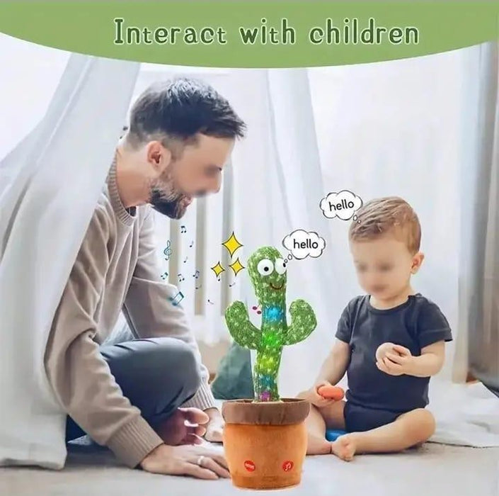 Dancing Cactus Plush Toy for Kids with 120 Songs - Dripcart Online