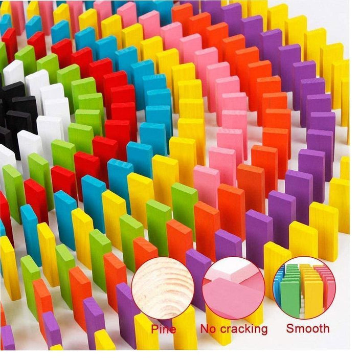 Wooden Dominos 100 Block Set 3
