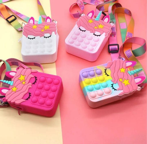 Unicorn Popit Pouch Bag for Kids - Dripcart Online
