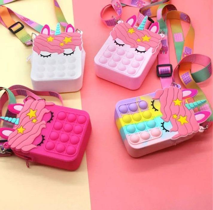 Unicorn Popit Pouch Bag for Kids - Dripcart Online