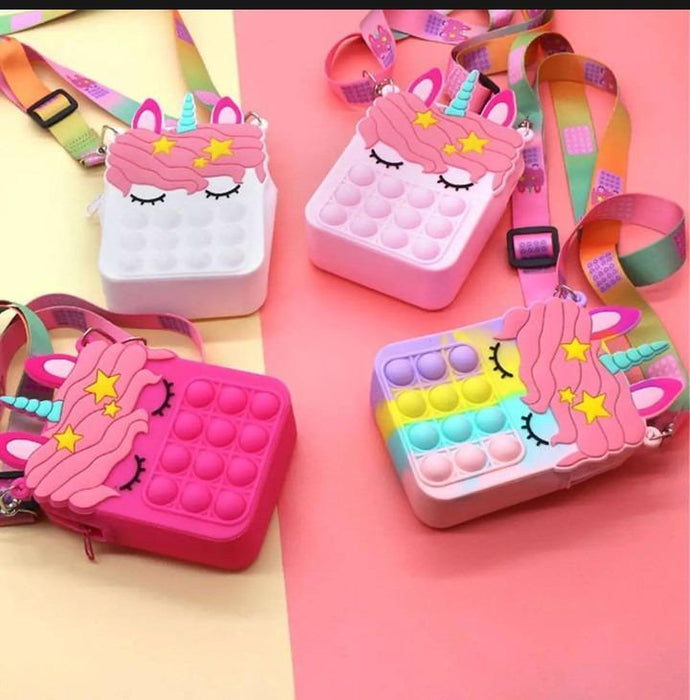 Unicorn Popit Pouch Bag for Kids - Dripcart Online
